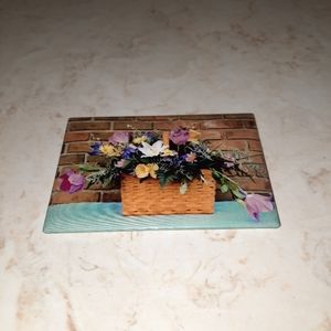 Pretty Flower Basket Fridge Magnet
